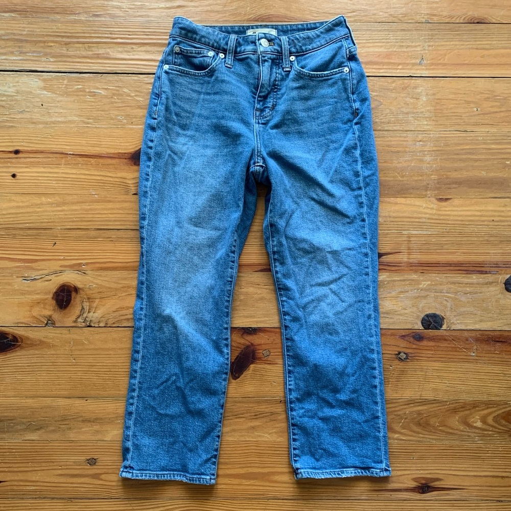 Madewell Curvy Demi-Boot Jeans size 26 petite